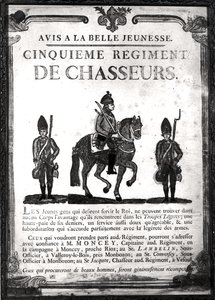 Affiche de recrutement pour le Cinquième Régiment